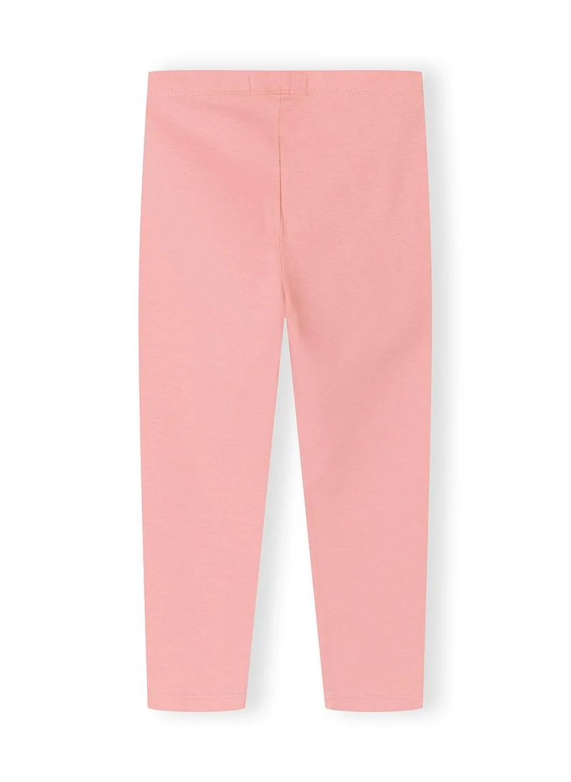 MINOTI Girls 5-pack pastel leggings pink coral grey marl